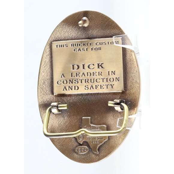 Belt Buckle Dick Group of Companies Safety Award Custom Buckle 1993 UNIQUE - Picture 3 of 5